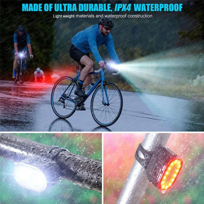 BUCKLOS Bike Lighting Front and Rear Lights Bicycle Lamp Led Cycling Light Bike Flashlight for Bicycle Front Taillight Lantern
