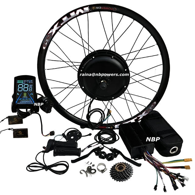 AU/UK Stock MTX 26"27.5"29" 52V2000W 45A Dual Hall Sine Wave Controller M8 Display NFCelectric Bike Ebike Hub Conversion Kits