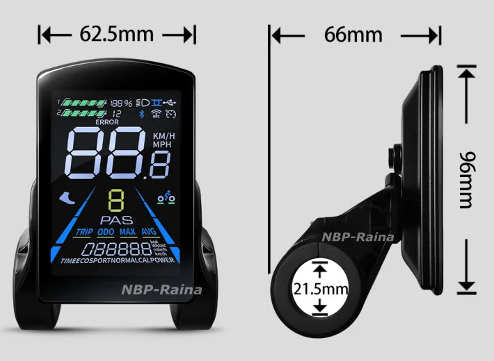 AU/UK Stock MTX 26"27.5"29" 52V2000W 45A Dual Hall Sine Wave Controller M8 Display NFCelectric Bike Ebike Hub Conversion Kits