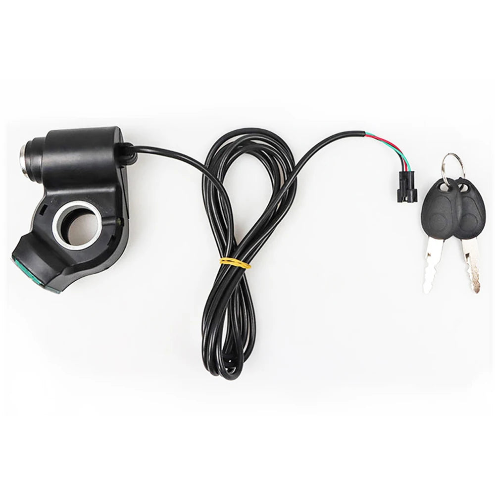 Universal Electric Bicycle Biking Portable Dustproof Cycling Parts for Electric Scooter Ignition Switch Key Power Lock