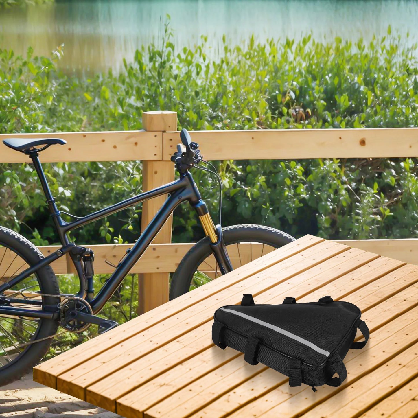 Ebike Frame Triangle Battery Bag Electric Bike Front Tube Bag Li-Ion Case Waterproof Controller Ebike Tool Bags Accessories