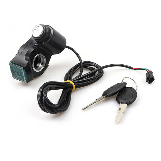 Universal Electric Bicycle Biking Portable Dustproof Cycling Parts for Electric Scooter Ignition Switch Key Power Lock